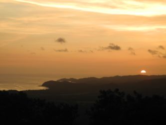 Soleil couchant depuis La Cruz