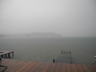 Une vue classique depuis notre ponton...